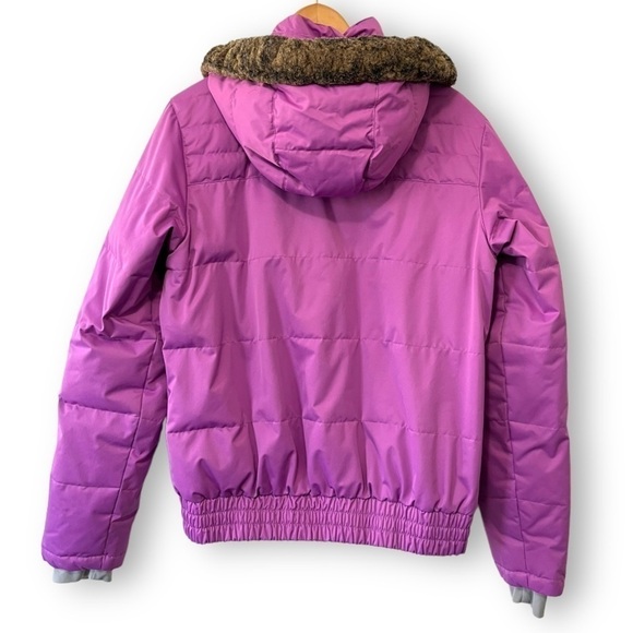 Vintage Columbia Purple Hooded Down Filled Women’s Winter Puffer Ski Jacket - Picture 11 of 11